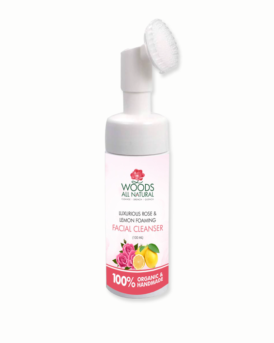 Luxurious Rose & Lemon Foaming Facial Cleanser (120 ml)